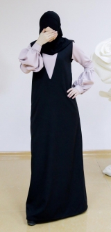 Двойка: сарафан с кофтой, розовый/черный